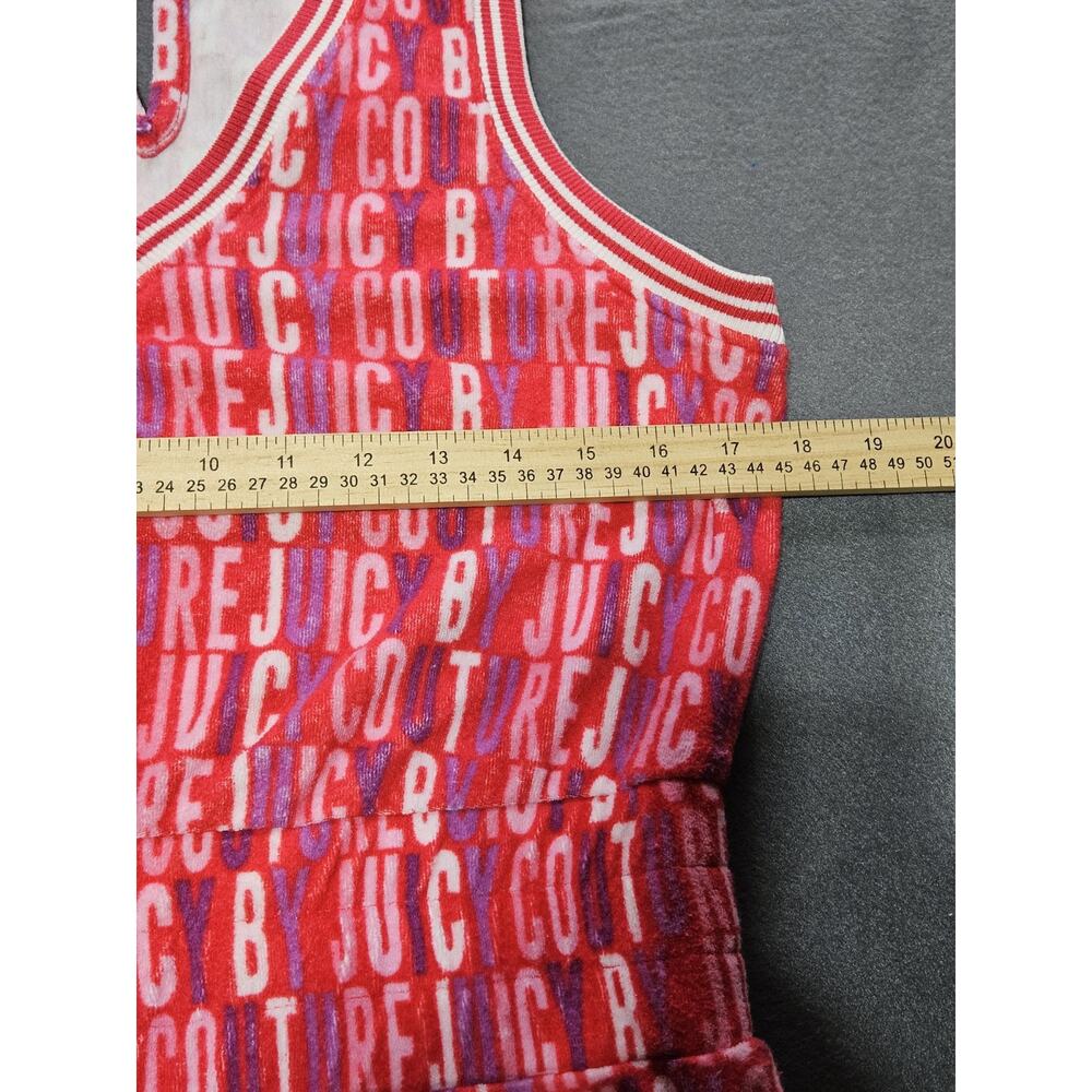 Juicy Couture Romper Womens Medium Pink Terry Cloth Logo Romper By Juicy Couture - Picture 5 of 9